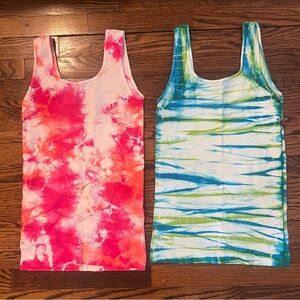 Tees by Tina Blue and Green Tie-Dye Tank